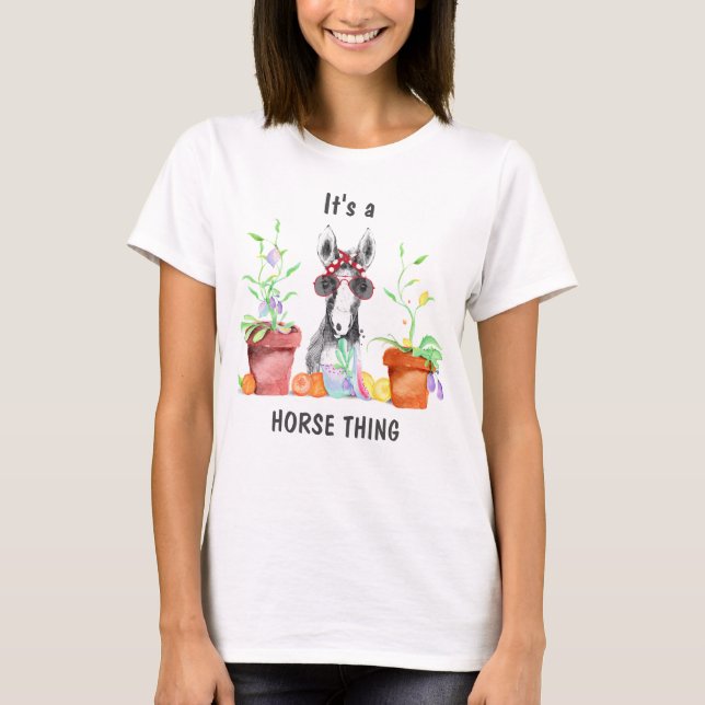 T-shirt C'est un cheval (Devant)