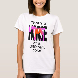 T-shirt C'est un cheval d'une couleur différente