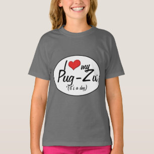 T-shirt C'est un chien ! J'aime mon Carlin-Zu