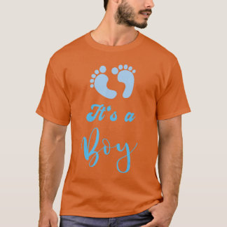 T-shirt C'est un garçon avec les pieds Fête de Baby Shower