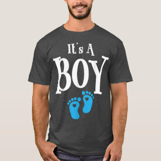 T-shirt C'est un garçon Grossesse Faire-part bébé Genre Ré