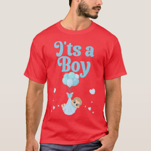 T-shirt C'est un garçon Grossesse faire-part Genre révéler