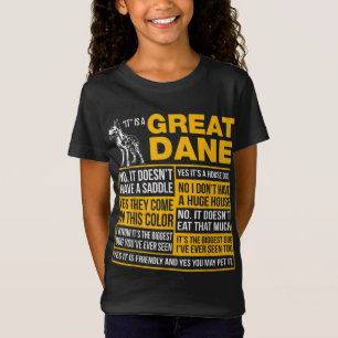 T-Shirt C'Est Un Grand Amoureux des chiens Dane Funny Cade