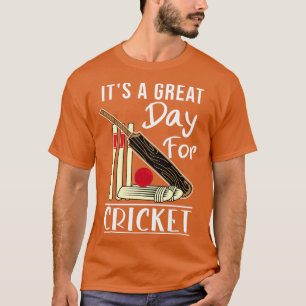 T-shirt C'est un grand jour pour le cricket amusant Cricke