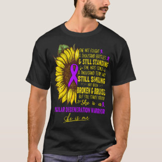 T-shirt C'Est Un Guerrier De Dégénération Maculaire Elle E
