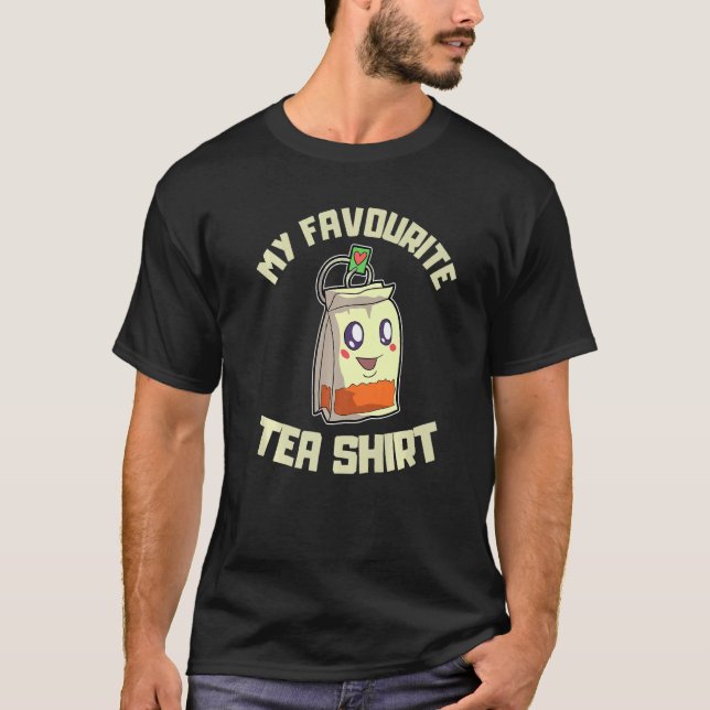 T-shirt C'Est Un Lieblings À Thé Mon Sac À Thé Préféré (Devant)