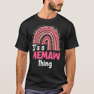 T-shirt C'est un Memaw Things Loving Caring Rainbow Met