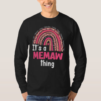 T-shirt C'est un Memaw Things Loving Caring Rainbow Met