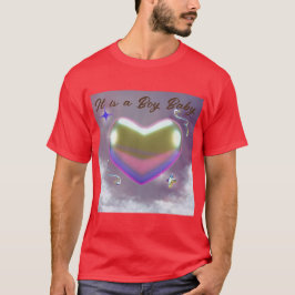 T-shirt C'est un petit bébé texte et l'image de coeur d'am