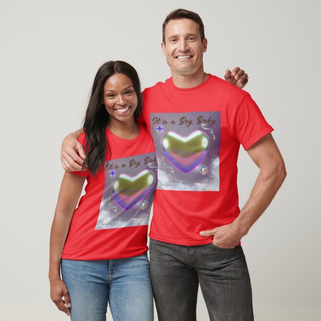T-shirt C'est un petit bébé texte et l'image de coeur d'am (Unisexe)