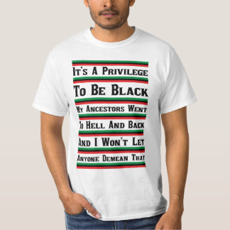 T-shirt C'est un privilège d'être noir