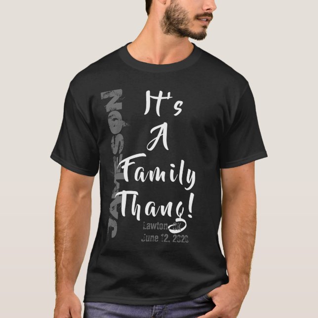 T-shirt C'est un Thang de famille ! Réunion familiale (Devant)