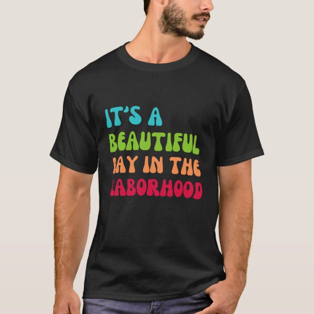 T-shirt C'est une belle journée au travail (Devant)
