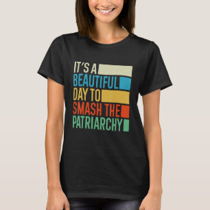 T-shirt C'est une belle journée pour masquer la femme patr