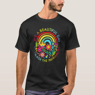 T-shirt C'est une belle journée pour masquer la femme patr