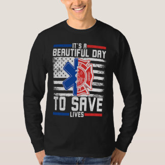 T-shirt C'est une belle journée pour sauver des vies dans