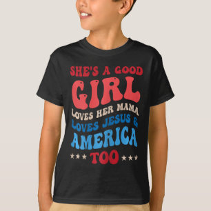 T-shirt C'est une bonne fille qui aime sa maman Jésus et l