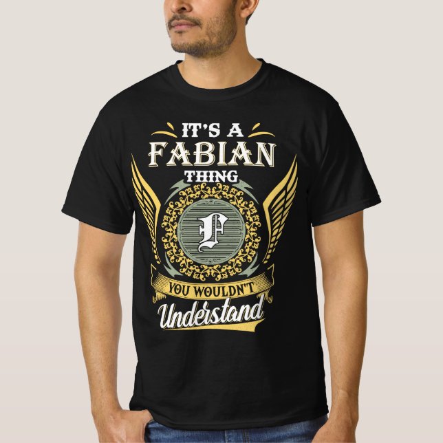 T-shirt C'est une chose fabienne qu'on ne pouvait pas comp (Devant)