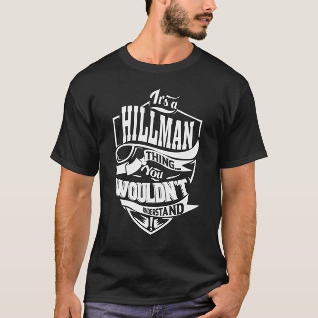 T-shirt C'est une chose HILLMAN (Devant)