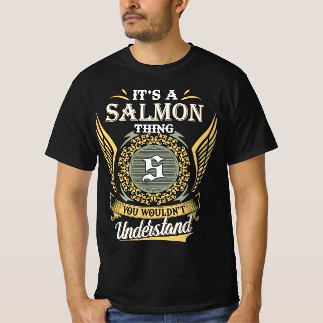 T-shirt C'est une chose Saumon qu'on ne pouvait pas compre (Devant)