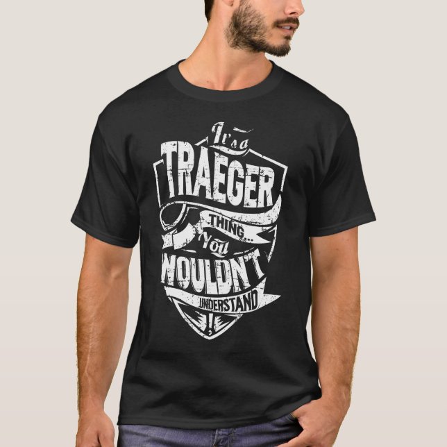 T-shirt C'est une chose TRAEGER (Devant)