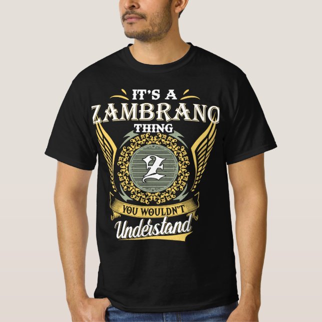 T-shirt C'est une chose Zambrano qu'on ne pouvait pas comp (Devant)