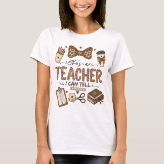 T-shirt C'est une enseignante, je peux le dire | Jolie ens