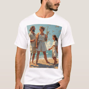 T-shirt C'est une famille qui jouit d'une vie quotidienne