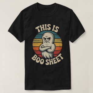 T-shirt C'est une feuille de Boo   Drôle de fantôme rétro 