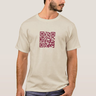 T-shirt c'est une framboise foncée de code de QR…