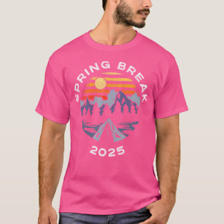 T-shirt C'est Vacances de Printemps 2025 Voyage en Montagn