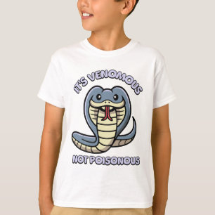 T-shirt C'est venimeux, pas pénible ! Carton de serpent mo