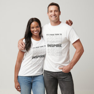 T-shirt C'est votre tour d'inspirer l'inspiration textuell