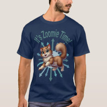 C'est Zoomie Time Cute Brown & White Cat