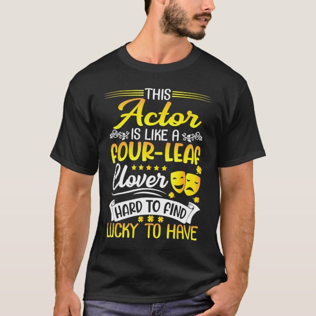 T-shirt Cet Acteur Comme Une Main C À Quatre Feuilles Pour (Devant)