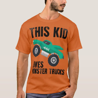 T-shirt Cet Enfant aime les camions monstres 41