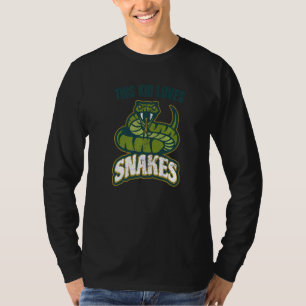 T-shirt Cet Enfant Aime Les Serpents Citation Viper Graphi