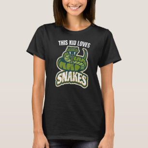 T-shirt Cet Enfant Aime Les Serpents Citation Viper Graphi
