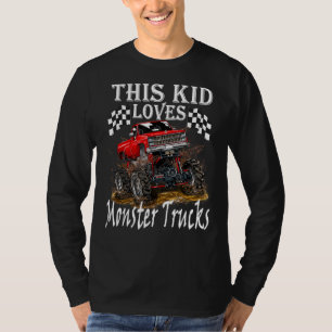 T-shirt Cet Enfant Aime Monster Trucks Garçons Filles 1