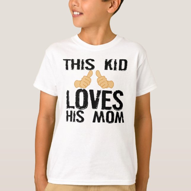 T-SHIRT CET ENFANT AIME SA MAMAN (Devant)