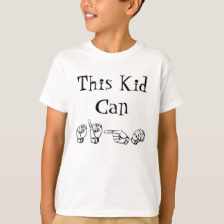 T-shirt Cet enfant peut signer