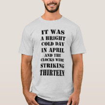 C'Était La Lourde Journée Froide En Avril Citation