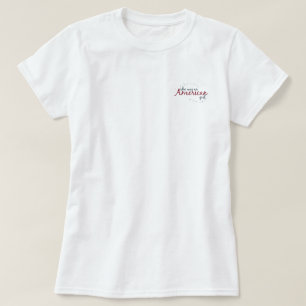 T-shirt C'était un placement de poche pour une fille amé