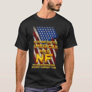 T-shirt Cette Américaine Patriotique A Une Neurofibromatos