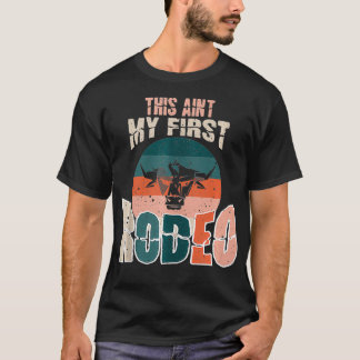 T-shirt Cette annonce mon premier Rodeo Bull Riding Cowboy