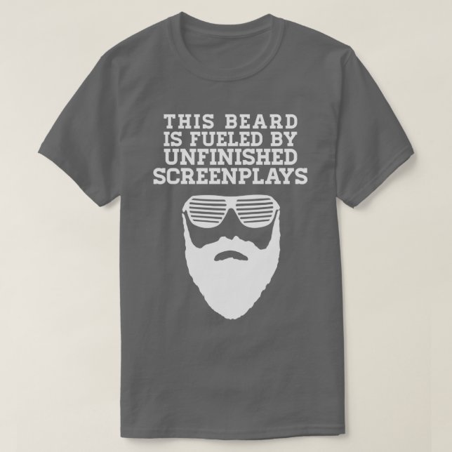 T-shirt Cette barbe est alimentée par des écrans non finis (Design devant)