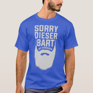 T-shirt Cette barbe est prise Hipster drôle barbe