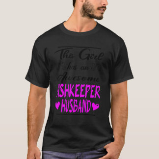 T-shirt Cette Fille A Un Magnifique Mari Pêcheur