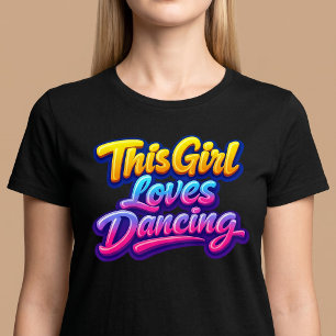T-shirt 'Cette fille adore danser'