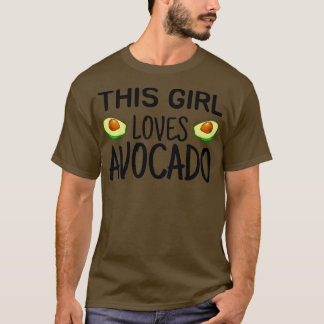 T-shirt Cette fille adore l'avocat